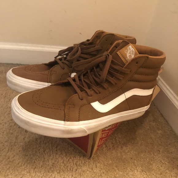 Brown Mid vans Men size 9.5 - Picture 2 of 3